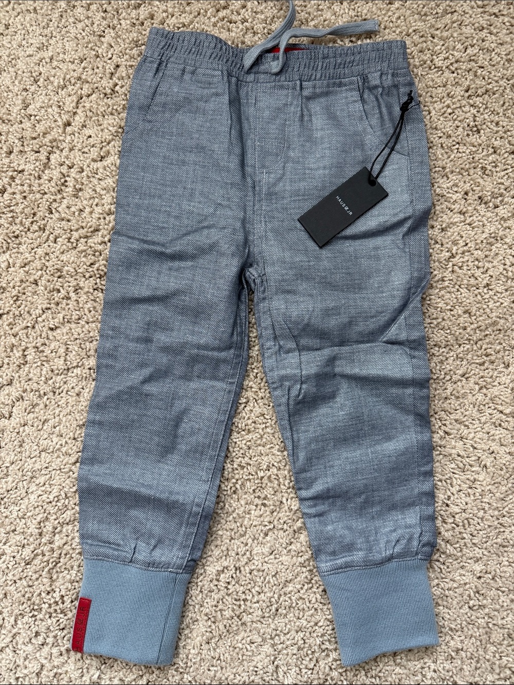Haus of JR Chambray Blue Kids Jogger Pants